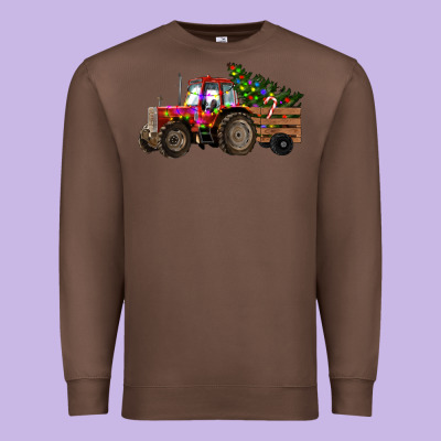 Premium Sweatshirt Christmas Farm Tractor