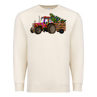 Sandshell Christmas Farm Tractor Premium Sweatshirt - RanaPortraitStore