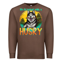 Chestnut life is better with a husky Premium Sweatshirt - texasbilliewilder