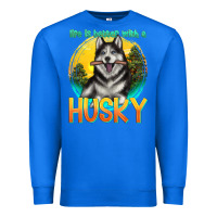 True Royal life is better with a husky Premium Sweatshirt - texasbilliewilder