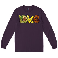 Plum love avocado Long Sleeve Tee - BarkalooDesign