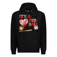 Black it's a tee ball kinda day Premium Hoodie - JahusDesignShop