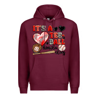 Burgundy it's a tee ball kinda day Premium Hoodie - JahusDesignShop