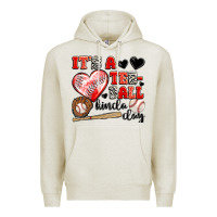 Oatmeal Heather it's a tee ball kinda day Premium Hoodie - JahusDesignShop