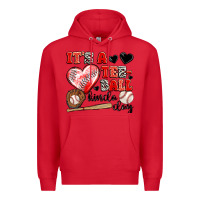Red it's a tee ball kinda day Premium Hoodie - JahusDesignShop
