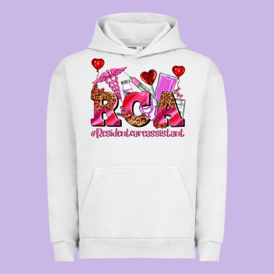 Valentines Day Rca Resident Care Assistant Urban Hoodie Designed By Adodesignshop
