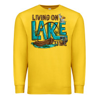 Lemon living on lake time Premium Sweatshirt - texasbilliewilder