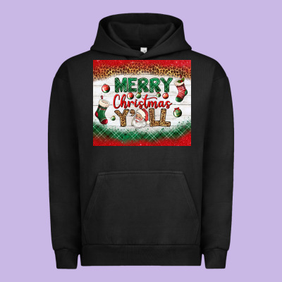 Merry Christmas Y'all Tumbler Urban Hoodie Designed By Bundleandbundleshop