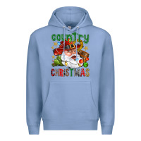 Colony Blue Country Christmas Premium Hoodie - BundleAndBundleShop