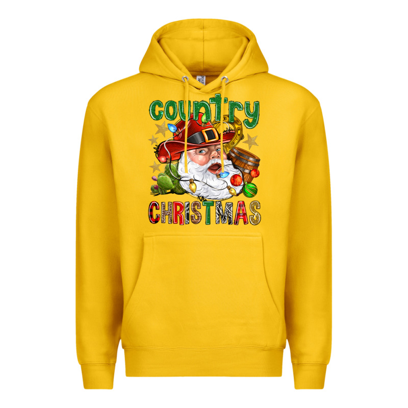 Country Christmas Premium Hoodie by BundleAndBundleShop | Teevron