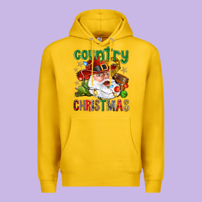 Country Christmas Premium Hoodie Designed By Bundleandbundleshop