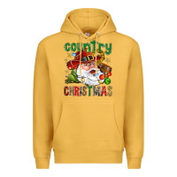 Mustard Country Christmas Premium Hoodie - BundleAndBundleShop
