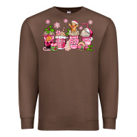 Chestnut pink christmas coffee cups Premium Sweatshirt - Zillion Design Studio