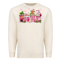 Sandshell pink christmas coffee cups Premium Sweatshirt - Zillion Design Studio