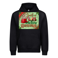 Black just a girl who loves christmas mousepad Urban Hoodie - BundleAndBundleShop