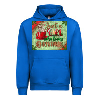 Cobalt just a girl who loves christmas mousepad Urban Hoodie - BundleAndBundleShop