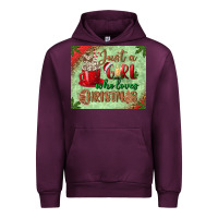 Mauve Wine just a girl who loves christmas mousepad Urban Hoodie - BundleAndBundleShop