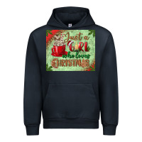 Navy just a girl who loves christmas mousepad Urban Hoodie - BundleAndBundleShop