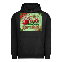 Pigment Black just a girl who loves christmas mousepad Urban Hoodie - BundleAndBundleShop