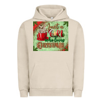 Pigment French Oak just a girl who loves christmas mousepad Urban Hoodie - BundleAndBundleShop