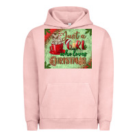 Pigment Salmon just a girl who loves christmas mousepad Urban Hoodie - BundleAndBundleShop