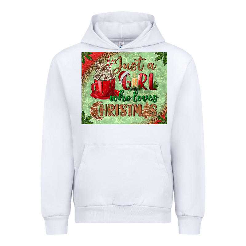 Just A Girl Who Loves Christmas Mousepad Urban Hoodie by BundleAndBundleShop | Teevron