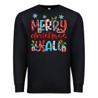 Black merry christmas y'all Premium Sweatshirt - Zillion Design Studio