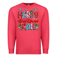 Cardinal merry christmas y'all Premium Sweatshirt - Zillion Design Studio