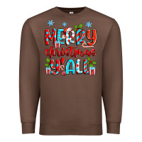 Chestnut merry christmas y'all Premium Sweatshirt - Zillion Design Studio