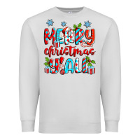 Dove Grey merry christmas y'all Premium Sweatshirt - Zillion Design Studio