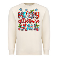 Sandshell merry christmas y'all Premium Sweatshirt - Zillion Design Studio