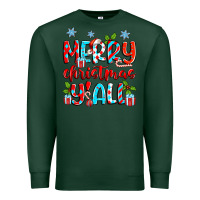 Sports Green merry christmas y'all Premium Sweatshirt - Zillion Design Studio