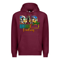 Burgundy dad joke loading Premium Hoodie - AdoDesignShop