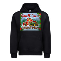 Black small town christmas mousepad Urban Hoodie - BundleAndBundleShop