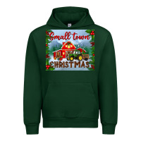 Foreset Green small town christmas mousepad Urban Hoodie - BundleAndBundleShop