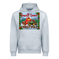 Heather Grey small town christmas mousepad Urban Hoodie - BundleAndBundleShop