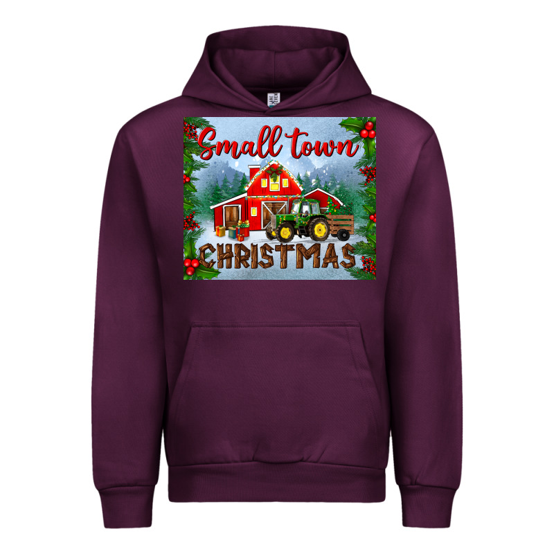 Small Town Christmas Mousepad Urban Hoodie by BundleAndBundleShop | Teevron