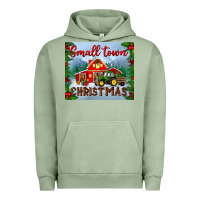 Pigment Oil Green small town christmas mousepad Urban Hoodie - BundleAndBundleShop