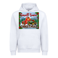 White small town christmas mousepad Urban Hoodie - BundleAndBundleShop