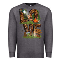 Charcoal Heather love camping Premium Sweatshirt - texasbilliewilder