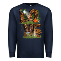Navy love camping Premium Sweatshirt - texasbilliewilder