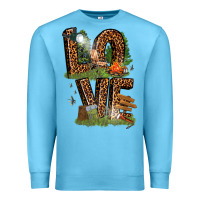Ocean Blue love camping Premium Sweatshirt - texasbilliewilder