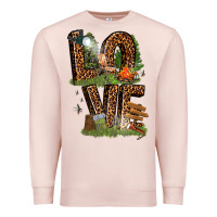 Pale Pink love camping Premium Sweatshirt - texasbilliewilder