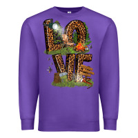 Purple love camping Premium Sweatshirt - texasbilliewilder