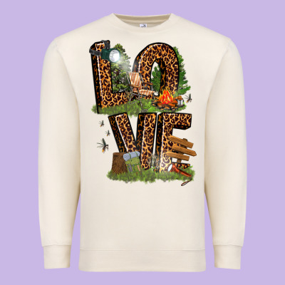 Premium Sweatshirt love camping