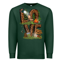 Sports Green love camping Premium Sweatshirt - texasbilliewilder