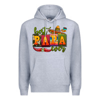 Heather Grey best papa ever Premium Hoodie - AdoDesignShop