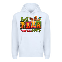 White best papa ever Premium Hoodie - AdoDesignShop