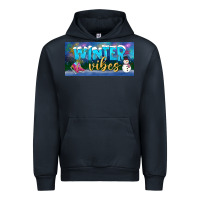 Navy winter vibes license plate Urban Hoodie - BundleAndBundleShop