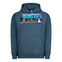 Pigment Midnight Navy winter vibes license plate Urban Hoodie - BundleAndBundleShop